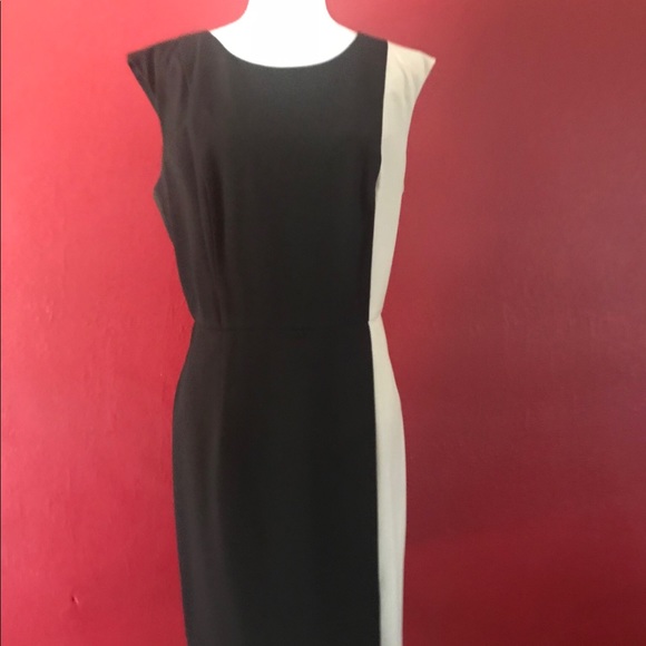 AB studio,  Black and beige dress. Sz 16 - Picture 5 of 8